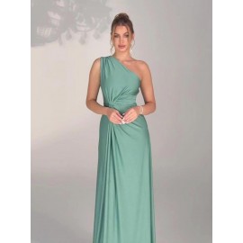 Women's Elegant Wedding Formal gown - One-Shoulder Mermaid Party Dress, Formal Events, Hand Washable - Bridal Party, Prom, Evening Ceremony Attire, Prom Dress, Quality Construction, Medium Stretch Fabric