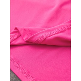 Plus Size Women's Long Sleeve Round Neck T-Shirt New Fashion Letter Print ii 369, Everyday Outfit, Winter Clothing, Trendy Top, Stylish Tee, Medium Stretch, Breathable Shirt, Printed Tshirt, Oversized Top, Fashion Lovers, Bodypositive Wear