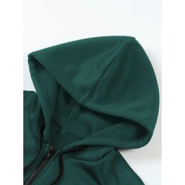 Plus size ladies' comfortable and casual hoodie, 