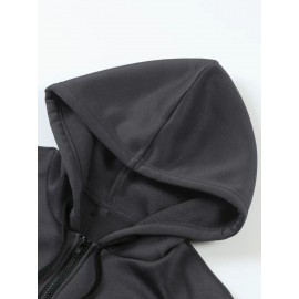 Plus size ladies' comfortable and casual hoodie, 