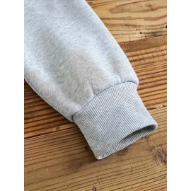 Plus Size Women'S Casual Hoodie with Bold Skull & Letter Print - Soft, Long Sleeve Pullover with Drawstring, Pockets, and 