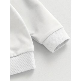 Women's Mother's Day Fashion Casual Sporty Mama Letter Heart Print Set, Premium Autumn/Winter Trendy Youthful Fleece Hoodie and Jogger Pants Two-Piece Outfit, Versatile Hooded Suit, Women's Clothing, Gift Choice