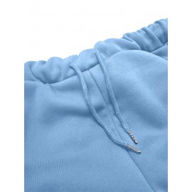 Women's Mother's Day Fashion Casual Sporty Mama Letter Heart Print Set, Premium Autumn/Winter Trendy Youthful Fleece Hoodie and Jogger Pants Two-Piece Outfit, Versatile Hooded Suit, Women's Clothing, Gift Choice